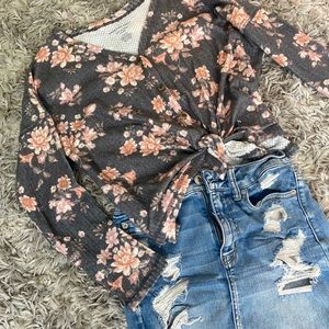 BNWT American Eagle Plush Button Up Waffle Shirt